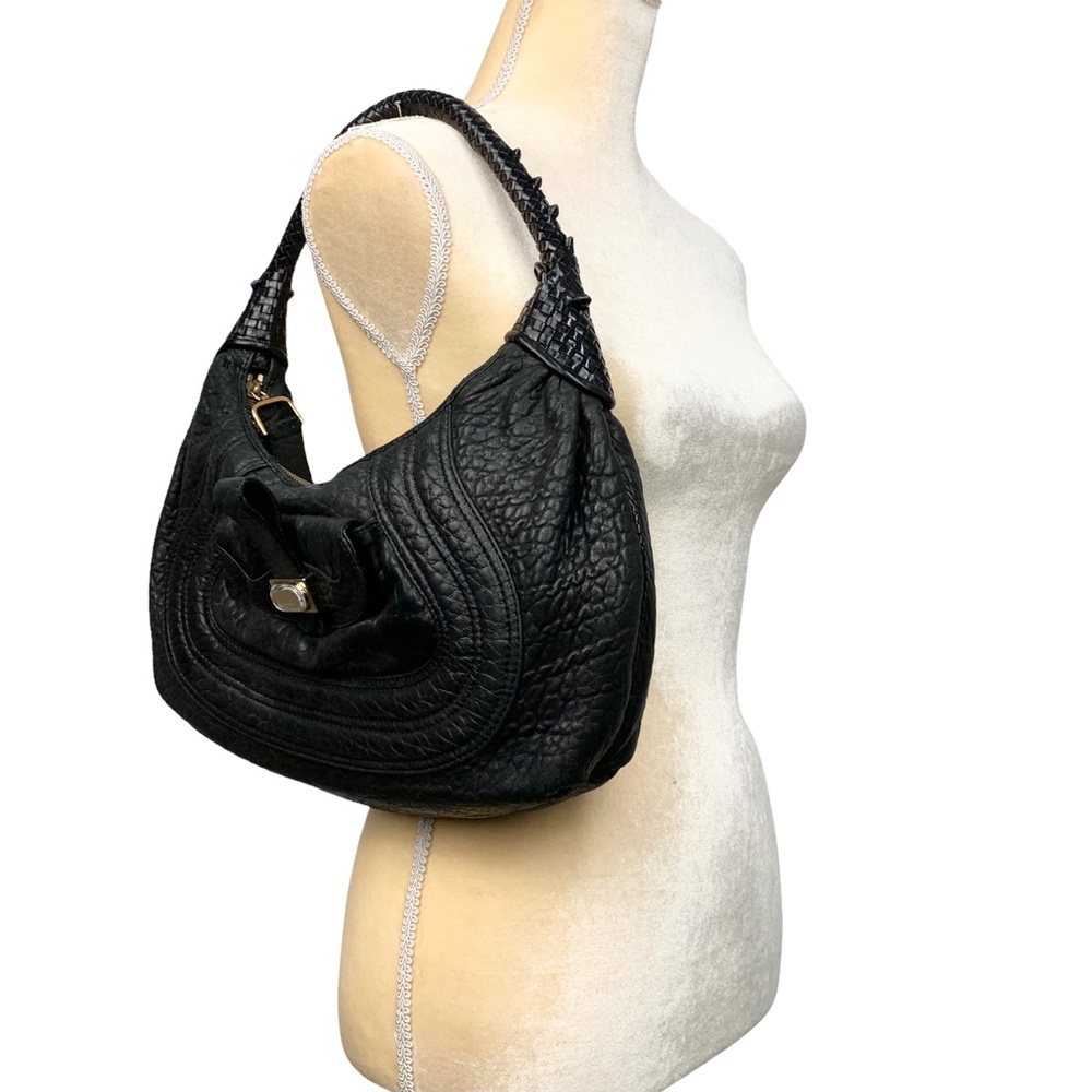 FENDI Leather Hobo Shoulder Bag - Picture 2 of 16